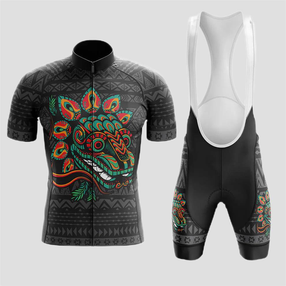 Mexican Quetzalcoatl Men's Short Sleeve Cycling Kit