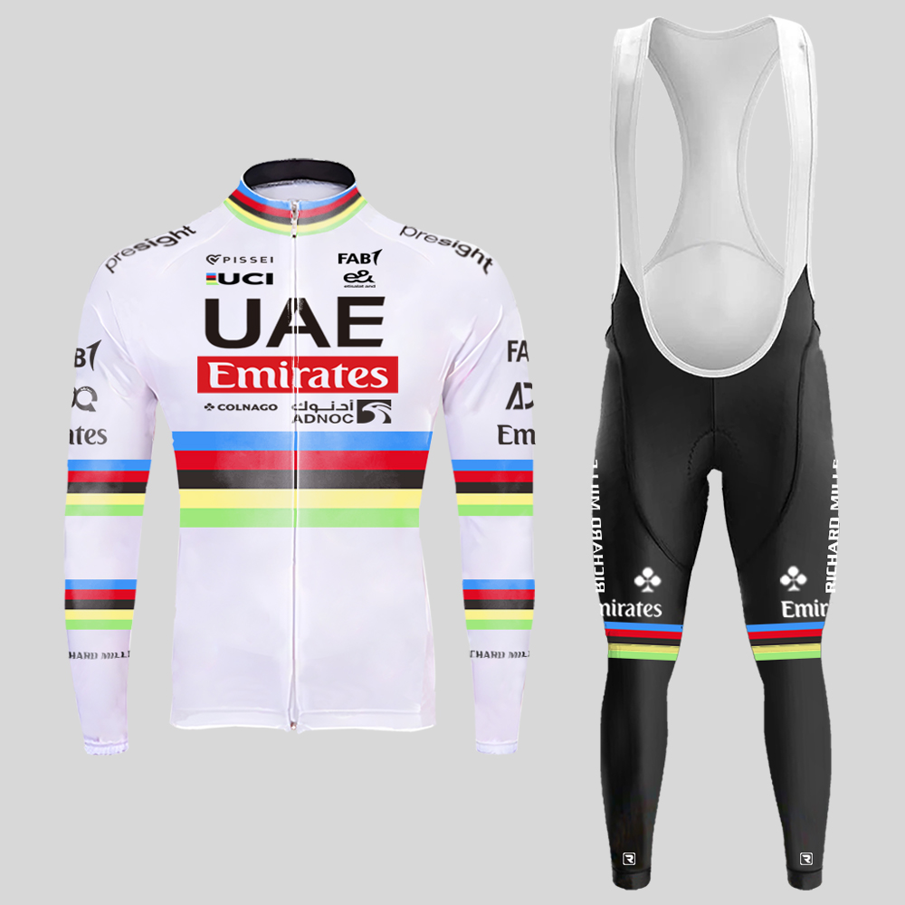 Iridescence Emirates Fleet UAE Men's Long Sleeve Cycling Kit