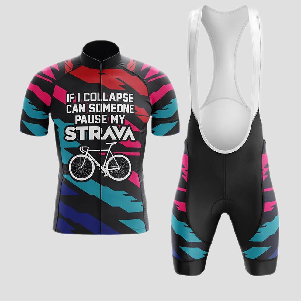 Pause My Strava Men's Short Sleeve Cycling Kit