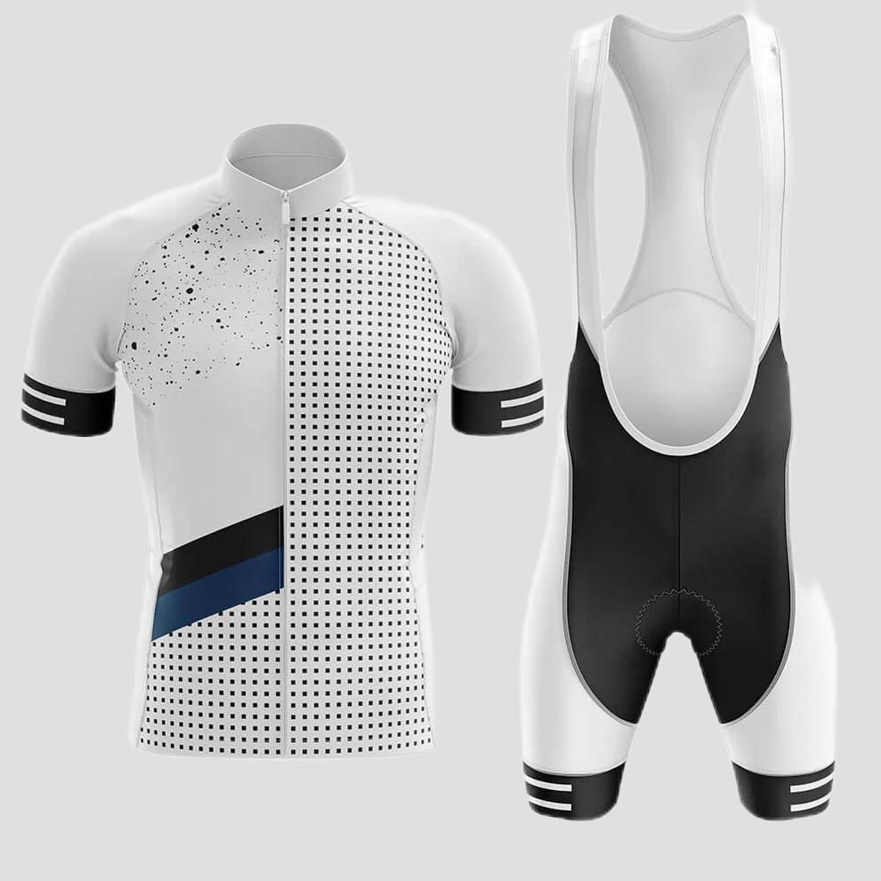 White Classic Men's Cycling Kit